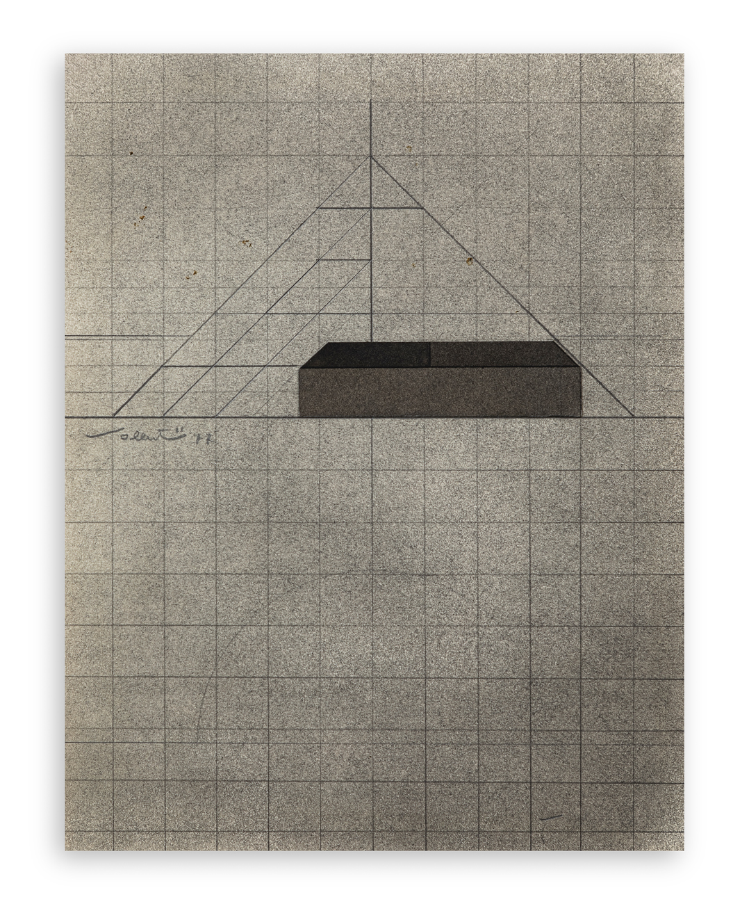 WALTER VALENTINI (1928-2022) - Progetto 'Immagini grigie', 1977