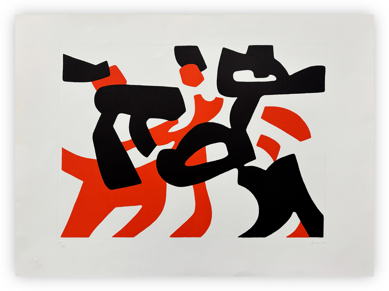 CARLA ACCARDI (1924-2014) - Rosso e nero