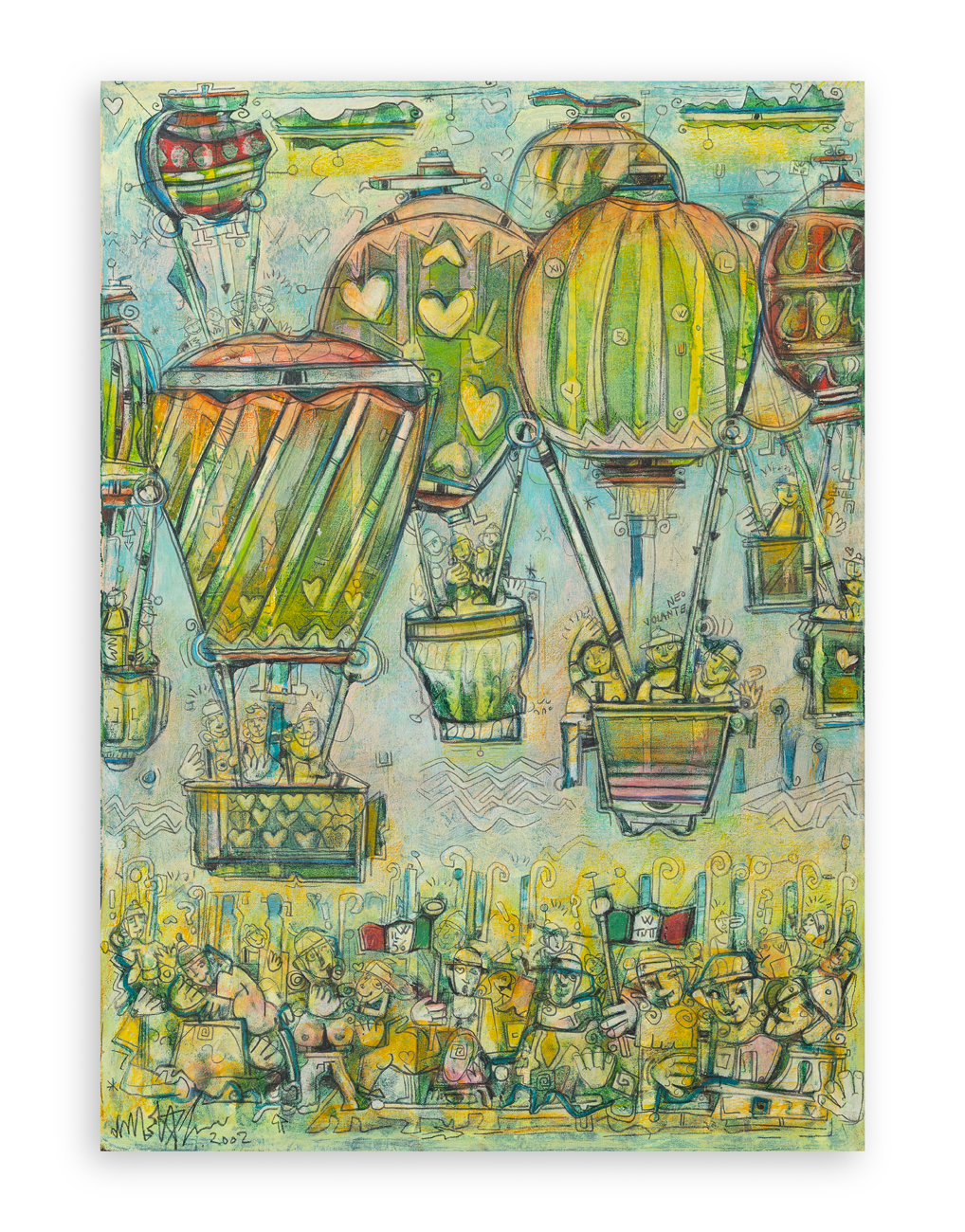 MARTINO DELEGO (1956) - Volare nella fantasia, con un pizzico di nostalgia.. ed un altro di silenzio, 2002