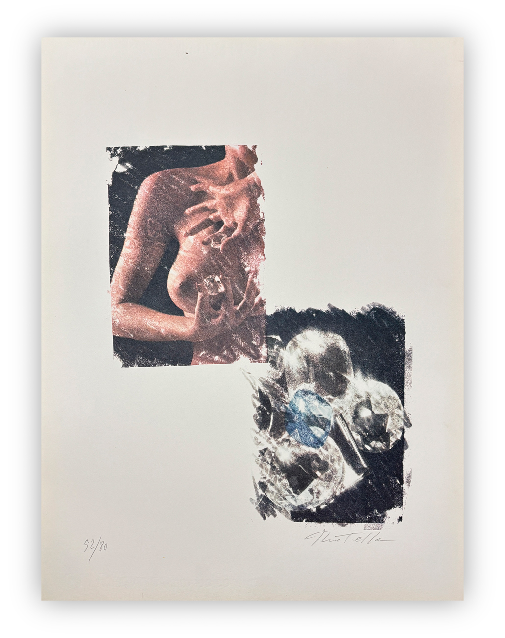 MIMMO ROTELLA (1918-2006) - Senza Titolo (Erotellica), 1974