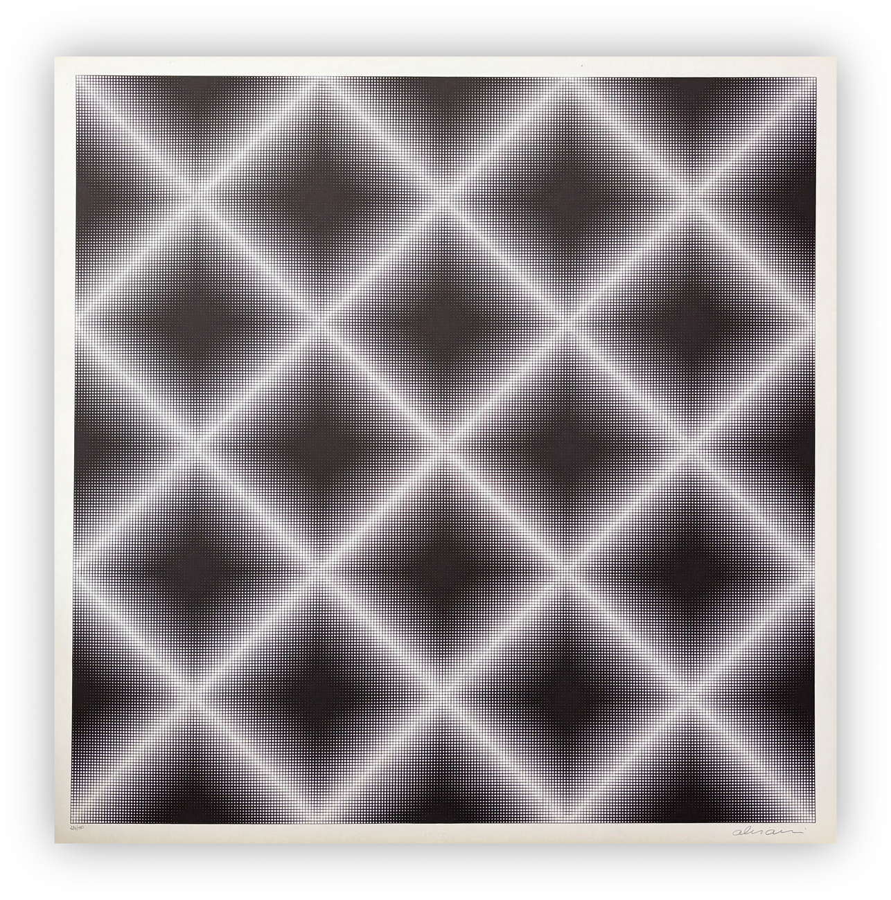 GETULIO ALVIANI (1939-2018) - Testura grafica per ortogonale, 1972