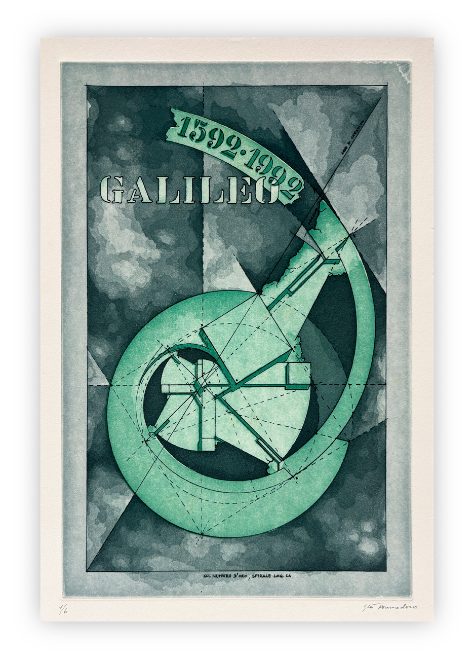 GIÒ POMODORO (1930-2002) - Sul numero d'oro, spirale log.ca