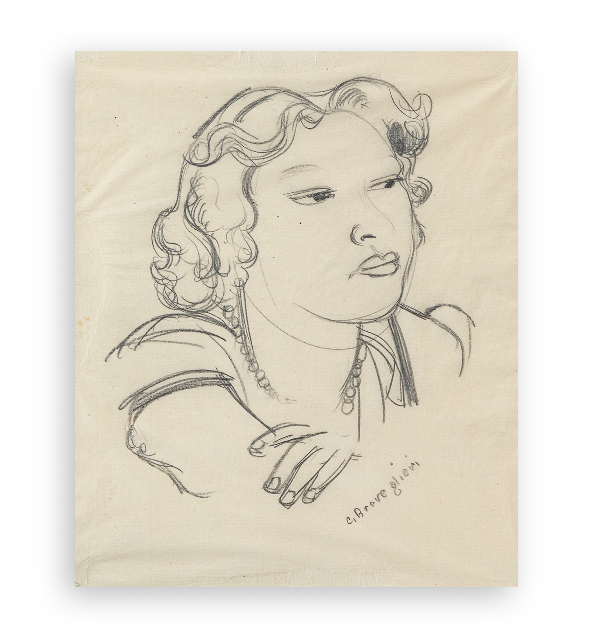 CESARE BREVEGLIERI (1902-1948) - Senza Titolo