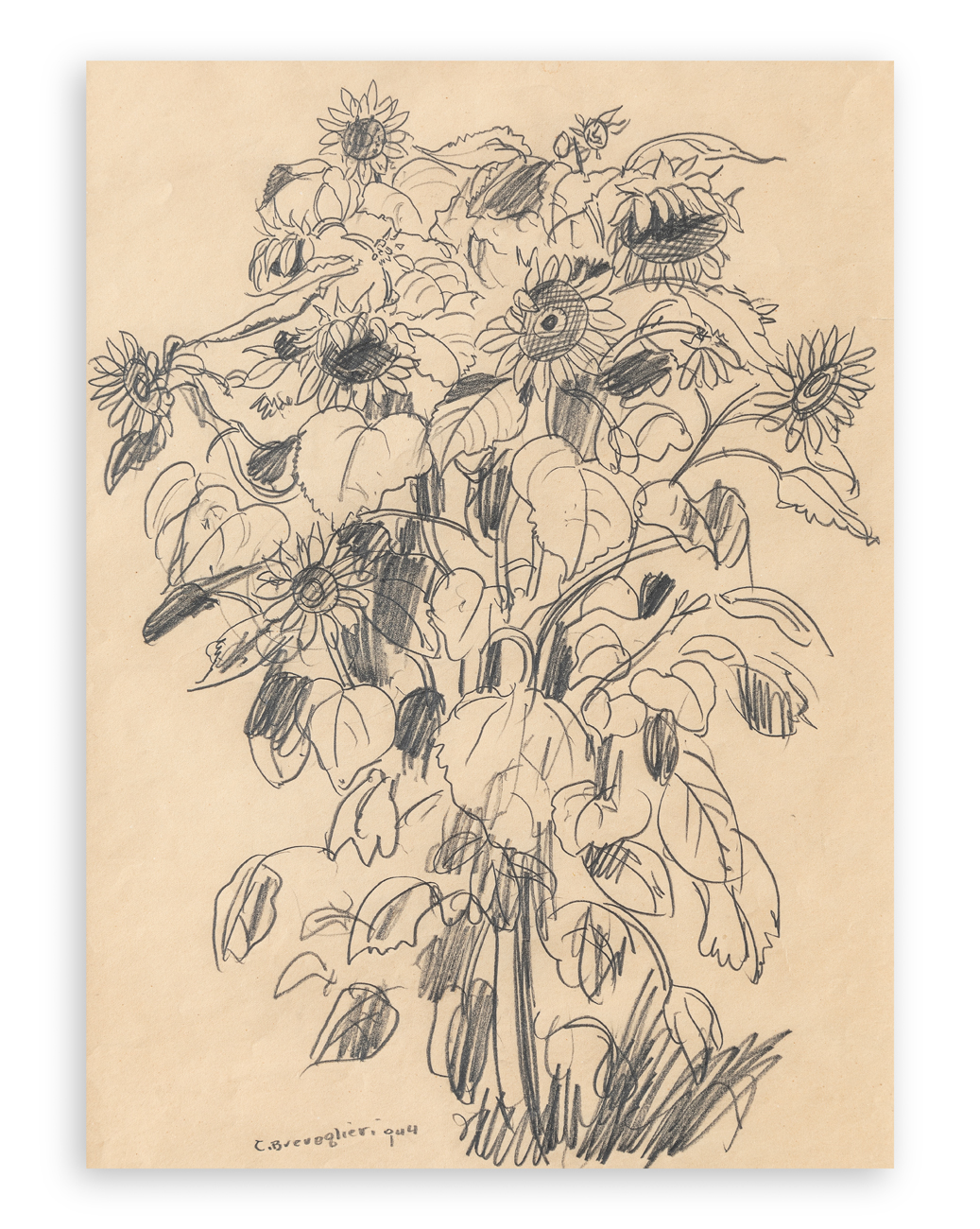 CESARE BREVEGLIERI (1902-1948) - Senza Titolo, 1947