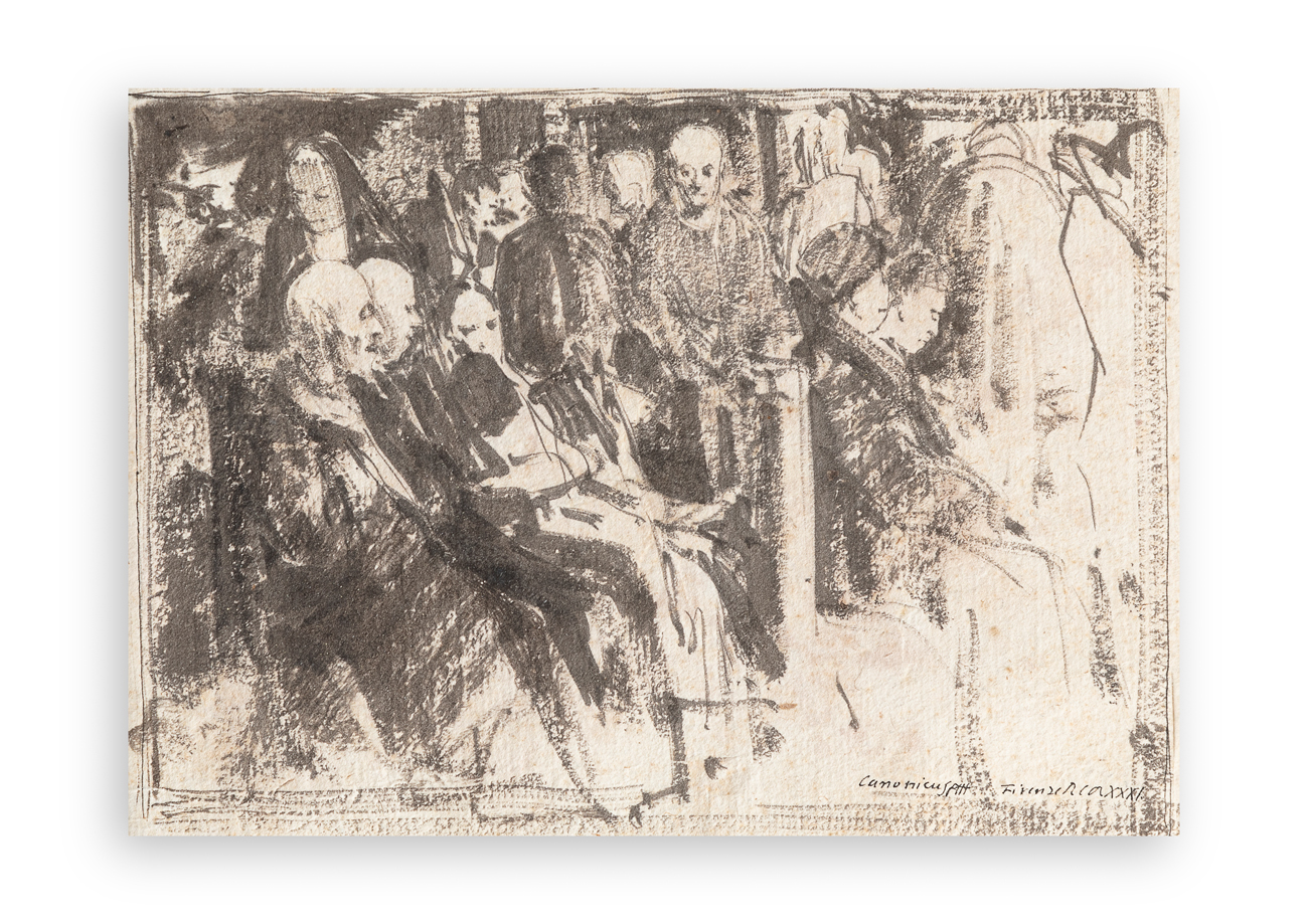 PIETRO ANNIGONI (1910-1988) - Gruppo di persone, 1931