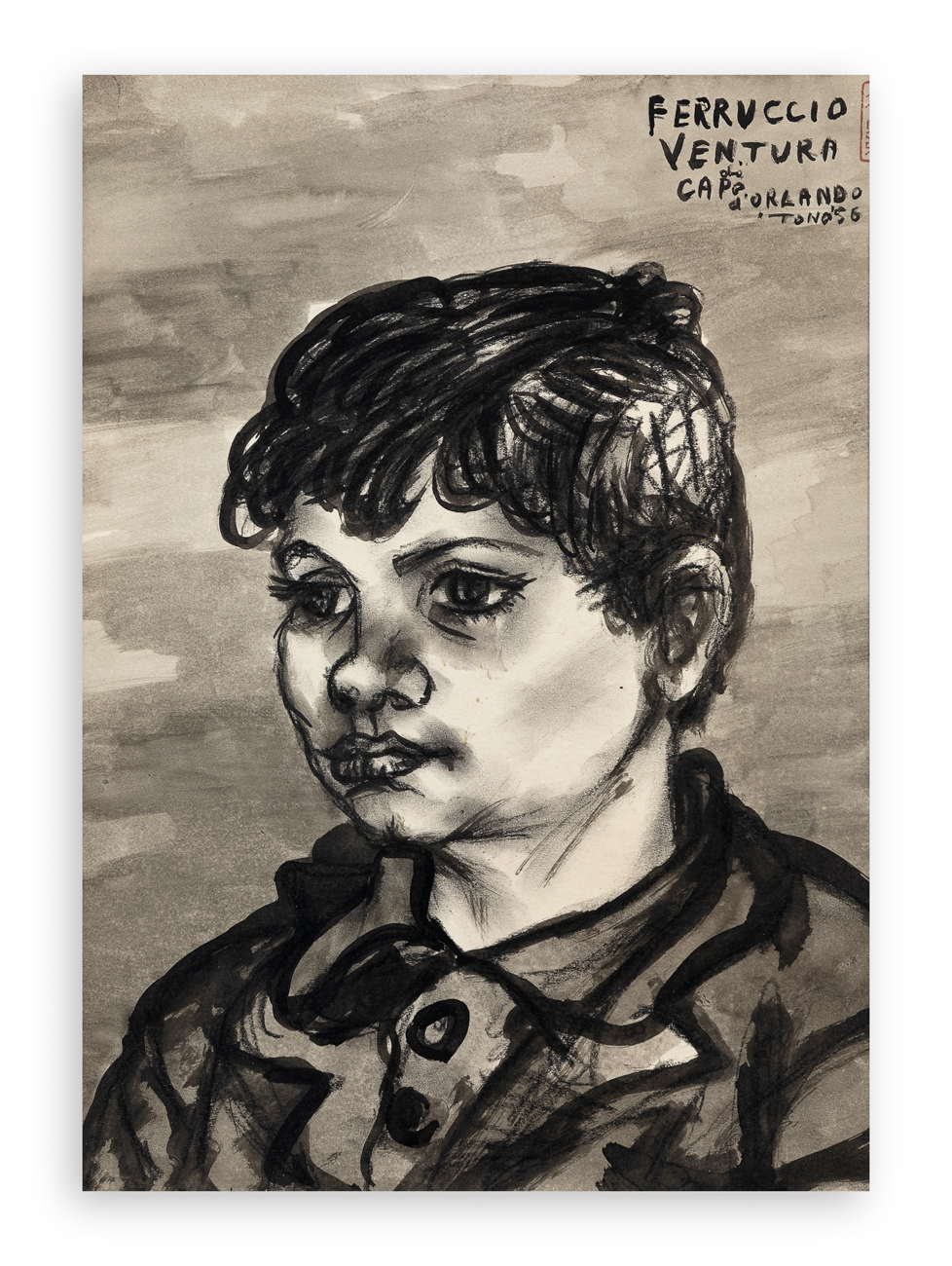 TONO ZANCANARO (1906-1985) - Ferruccio Ventura da Capo d'Orlando, 1956