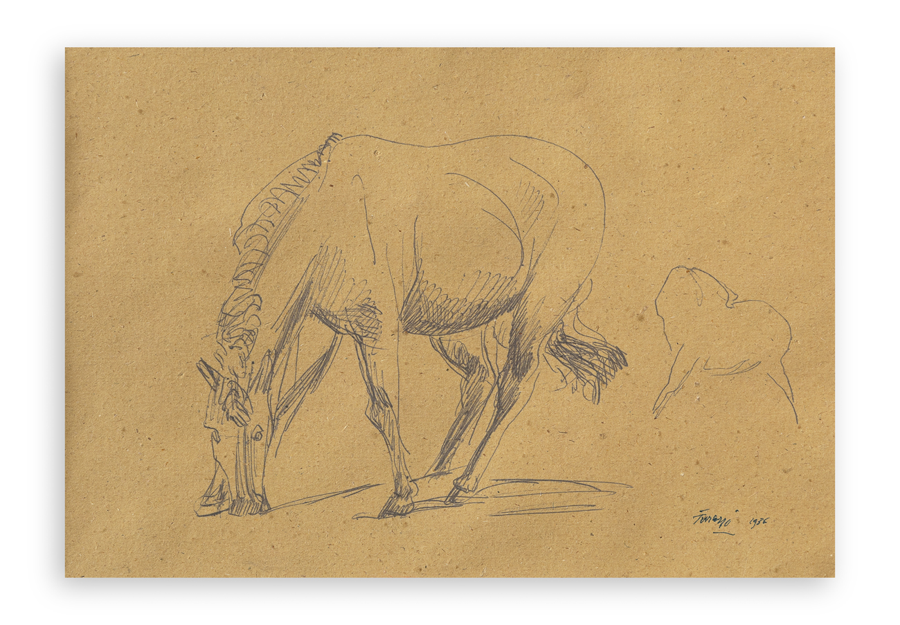 FERRUCCIO FERRAZZI(1891-1978) - Cavalli, 1936