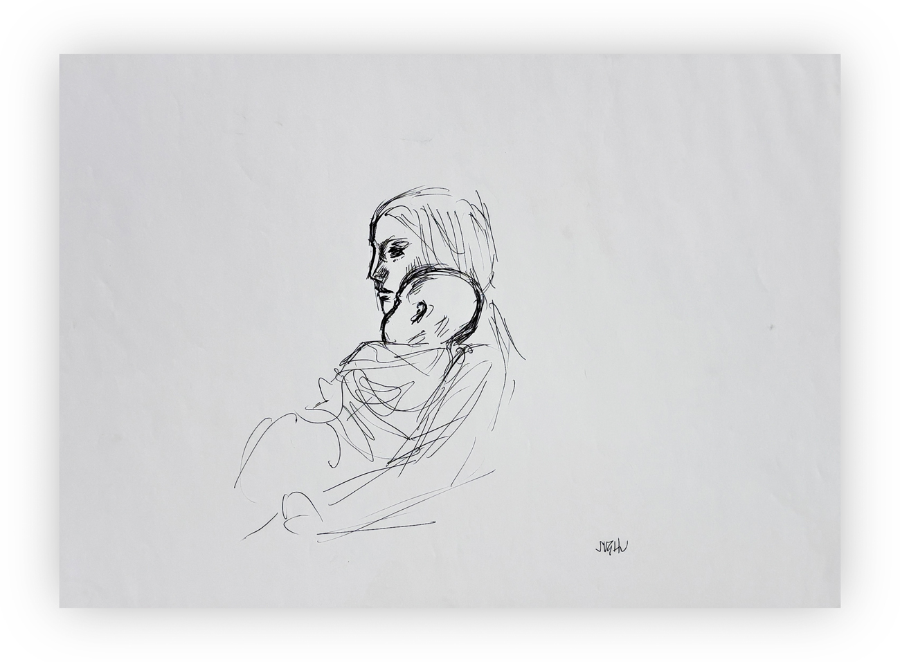 ALBERTO SUGHI (1928-2012) - Maternità, 2002