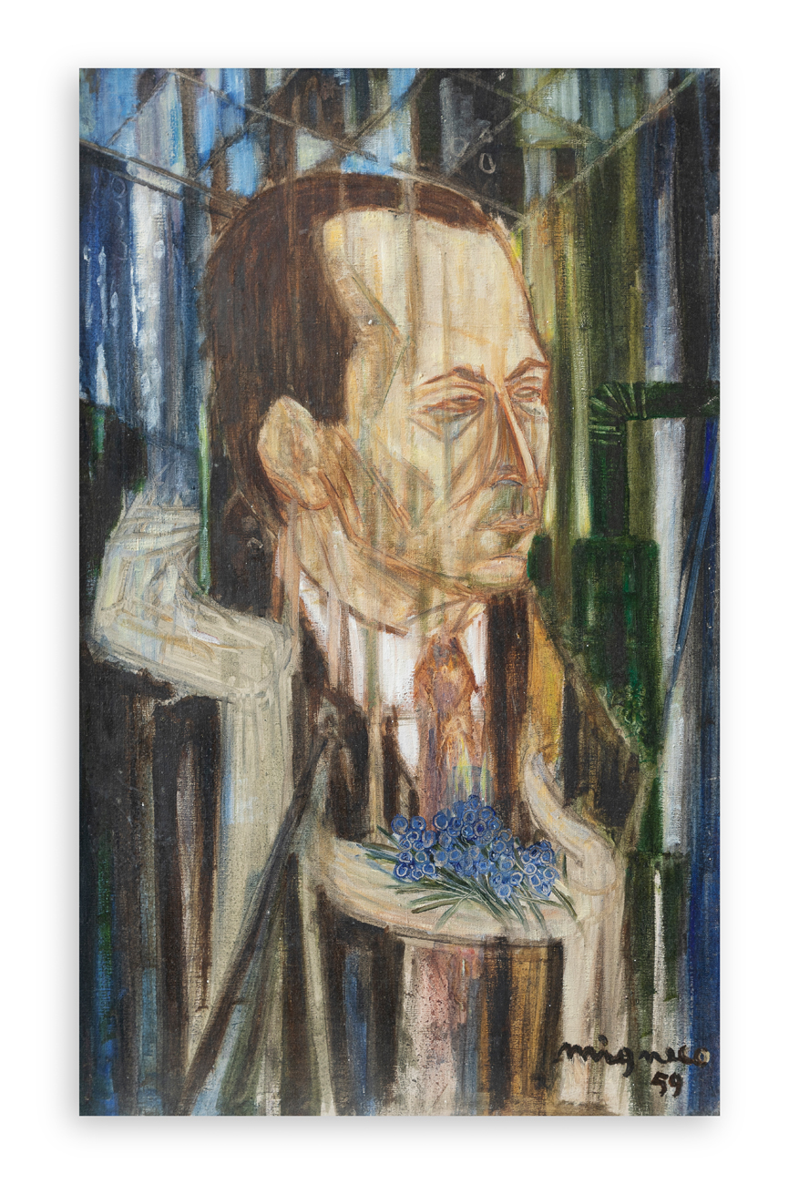 GIUSEPPE MIGNECO (1908-1997) - Senza Titolo (Autoritratto), 1959
