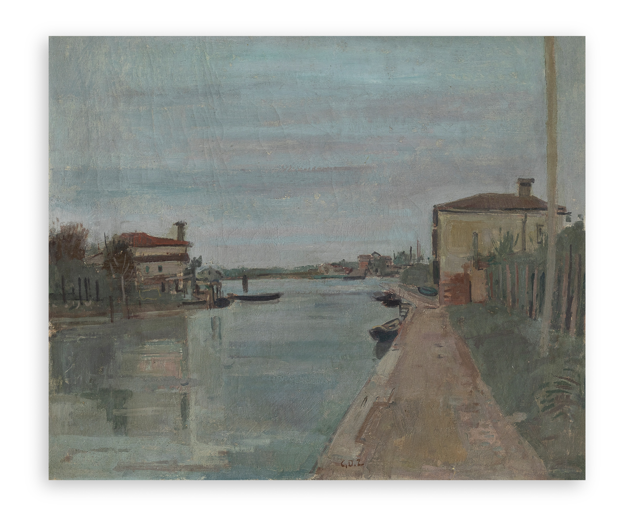 CARLO DALLA ZORZA (1903-1978) - Senza Titolo (Paesaggio)