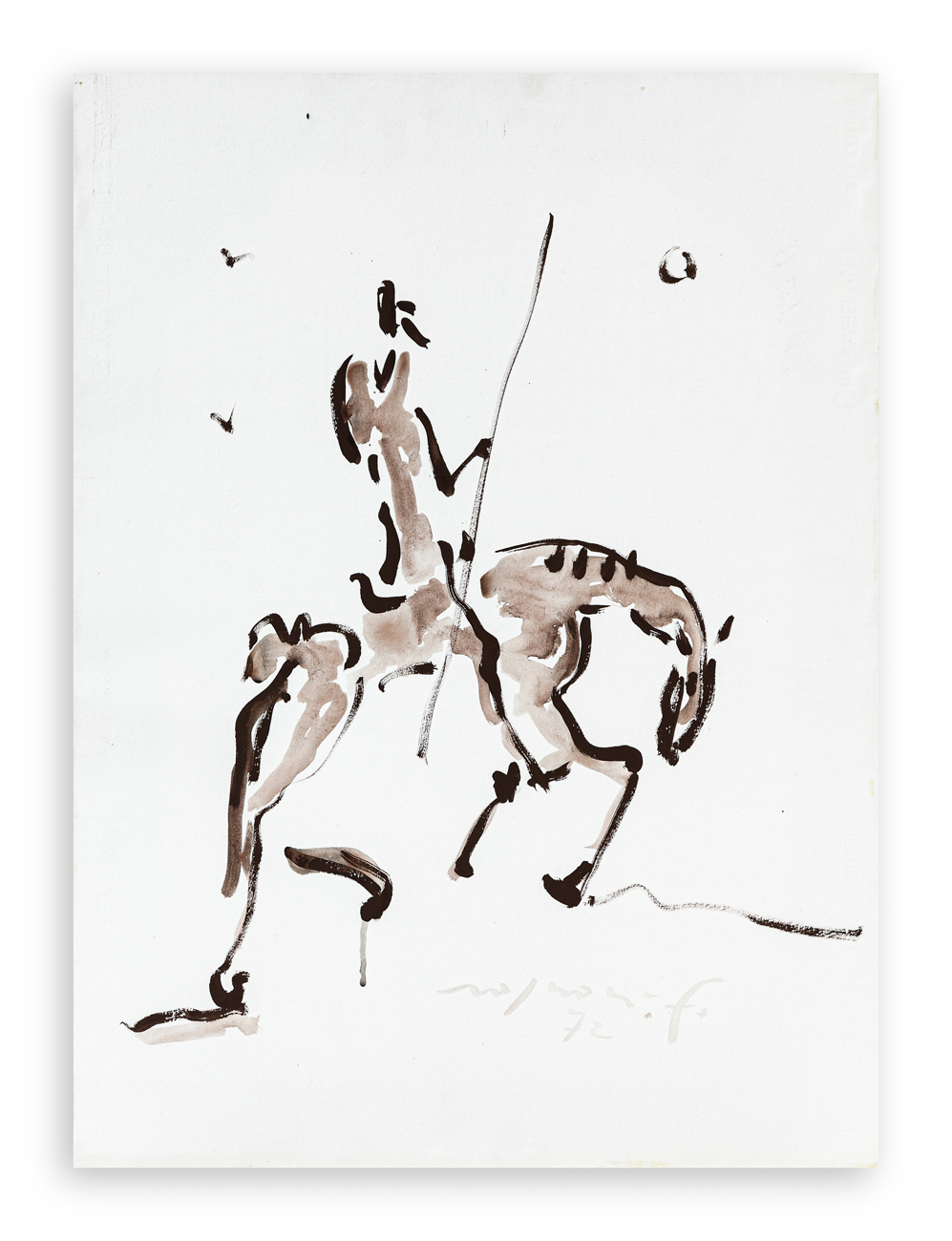 FRANCO ROGNONI (1913-1999) - Don Chisciotte, 1972