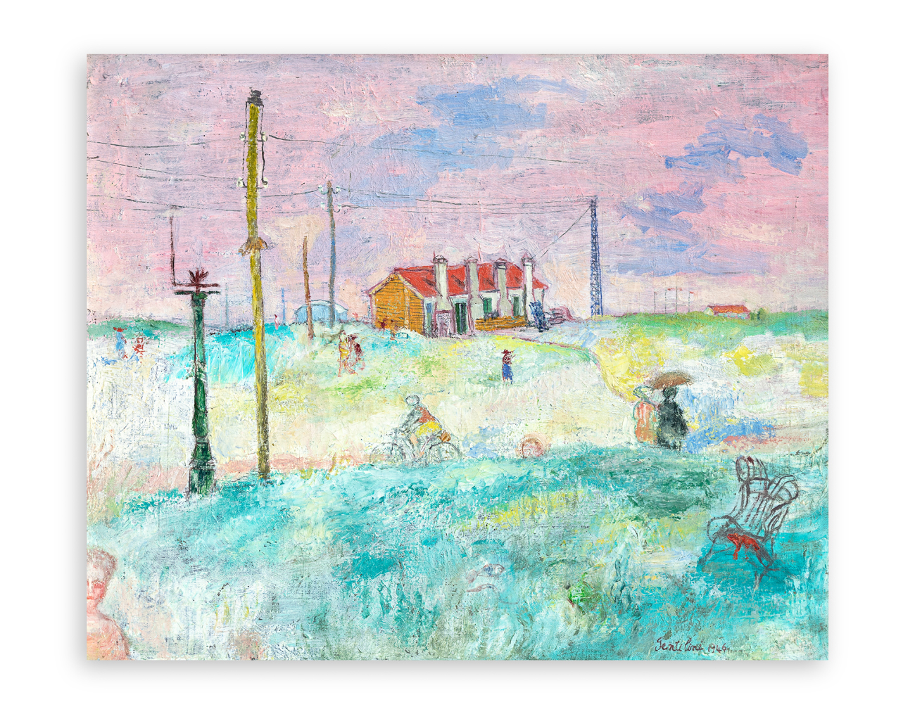 FRANCO GENTILINI (1909-1981) - La collina, 1946