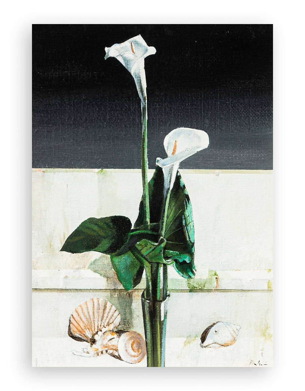 GIGINO FALCONI (1933-2026) - Natura morta con calle, 2000