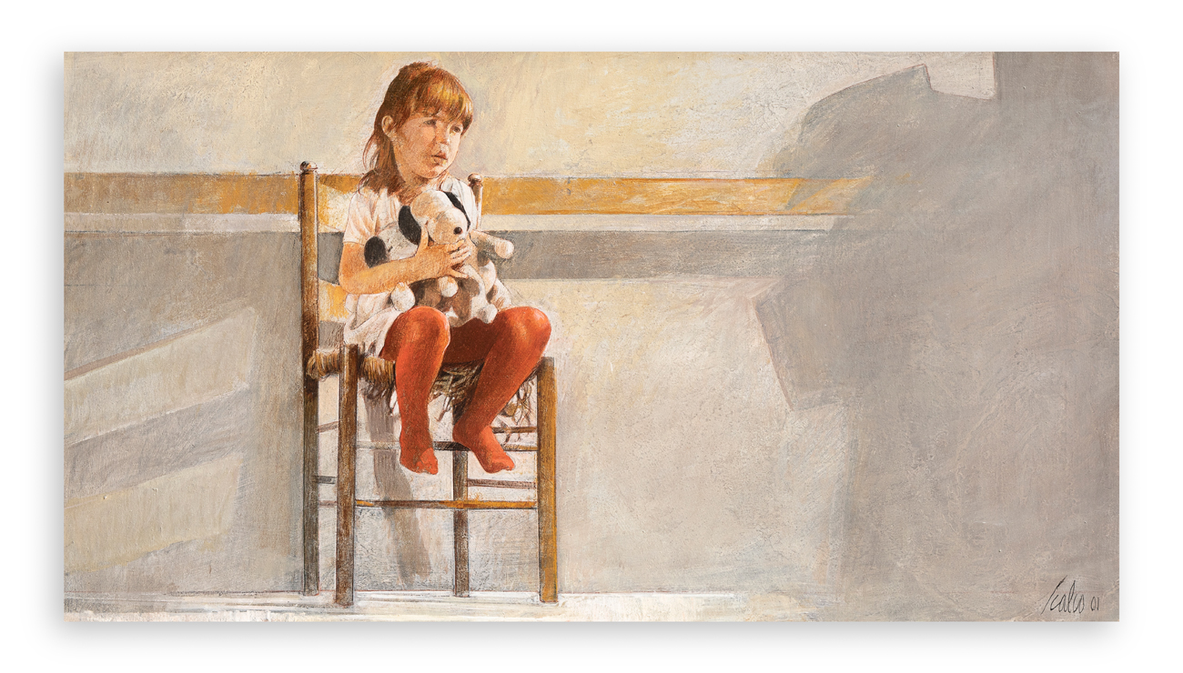 GIORGIO SCALCO (1929-2023) - Claretta e i pupazzi, 2001