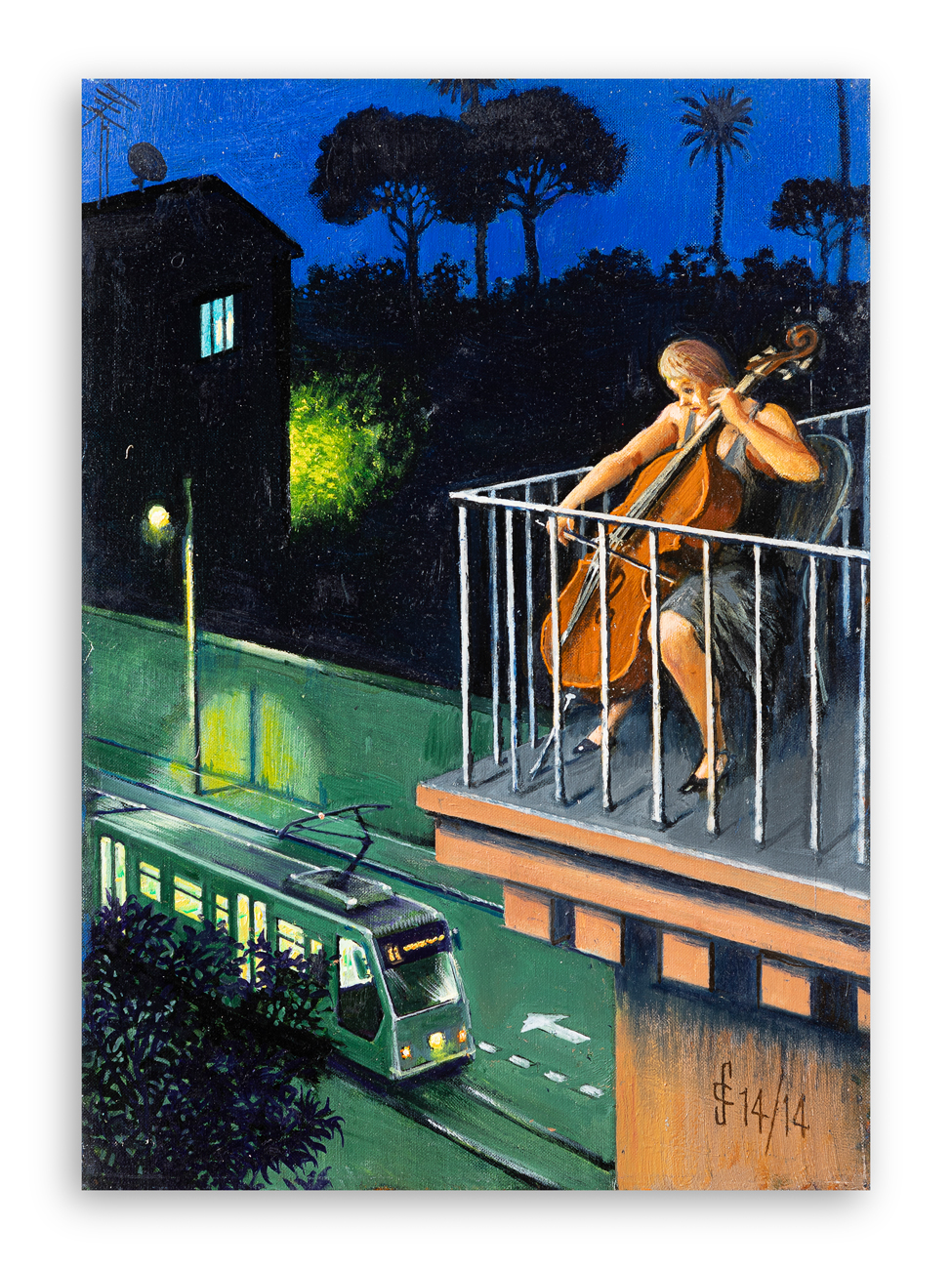 SERGIO CECCOTTI (1935) - Violoncello notturno, 2014