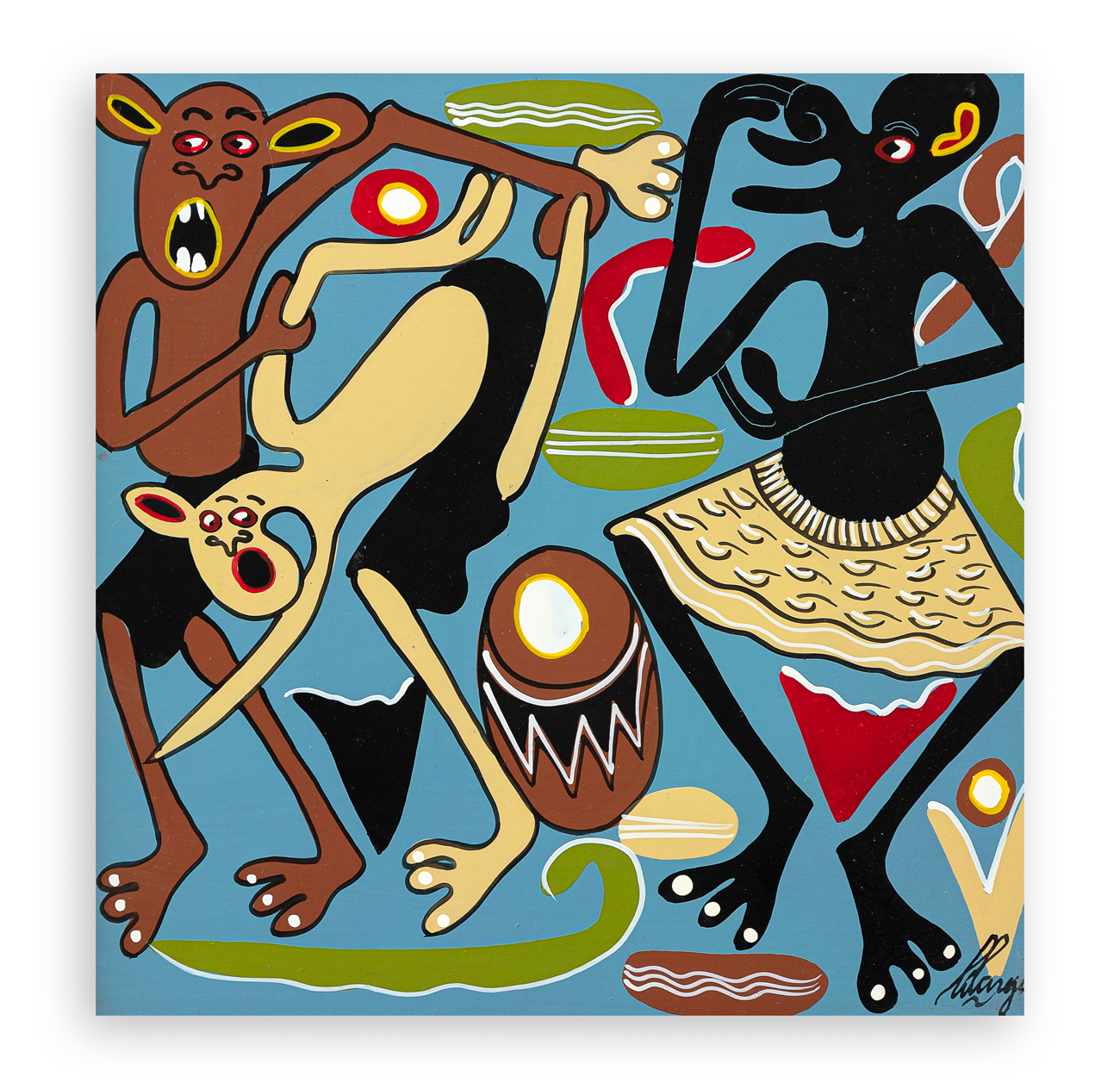 GEORGE LILANGA (1934-2005) - Senza Titolo, 1998