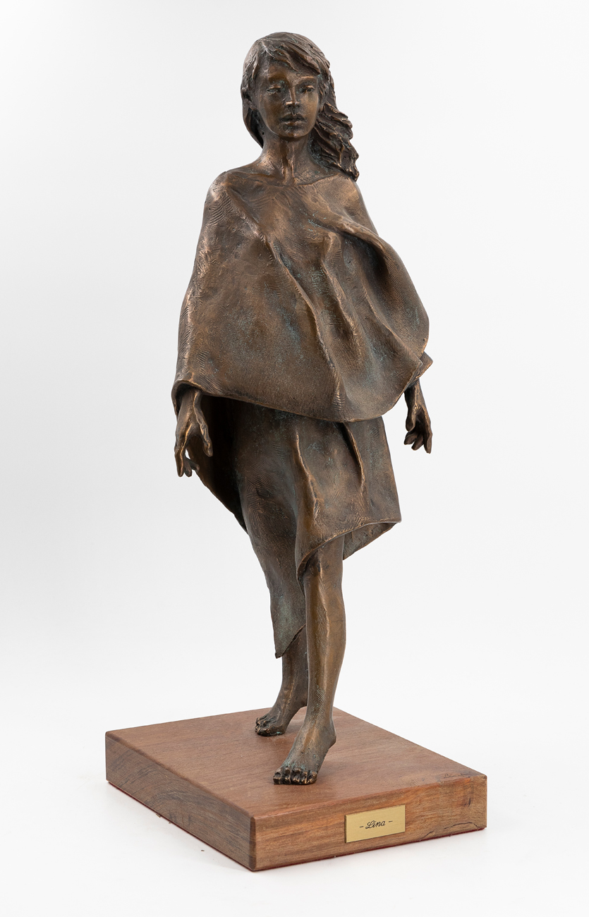 LEONARDO LUCCHI (1952) - Lina con il mantello, 2001