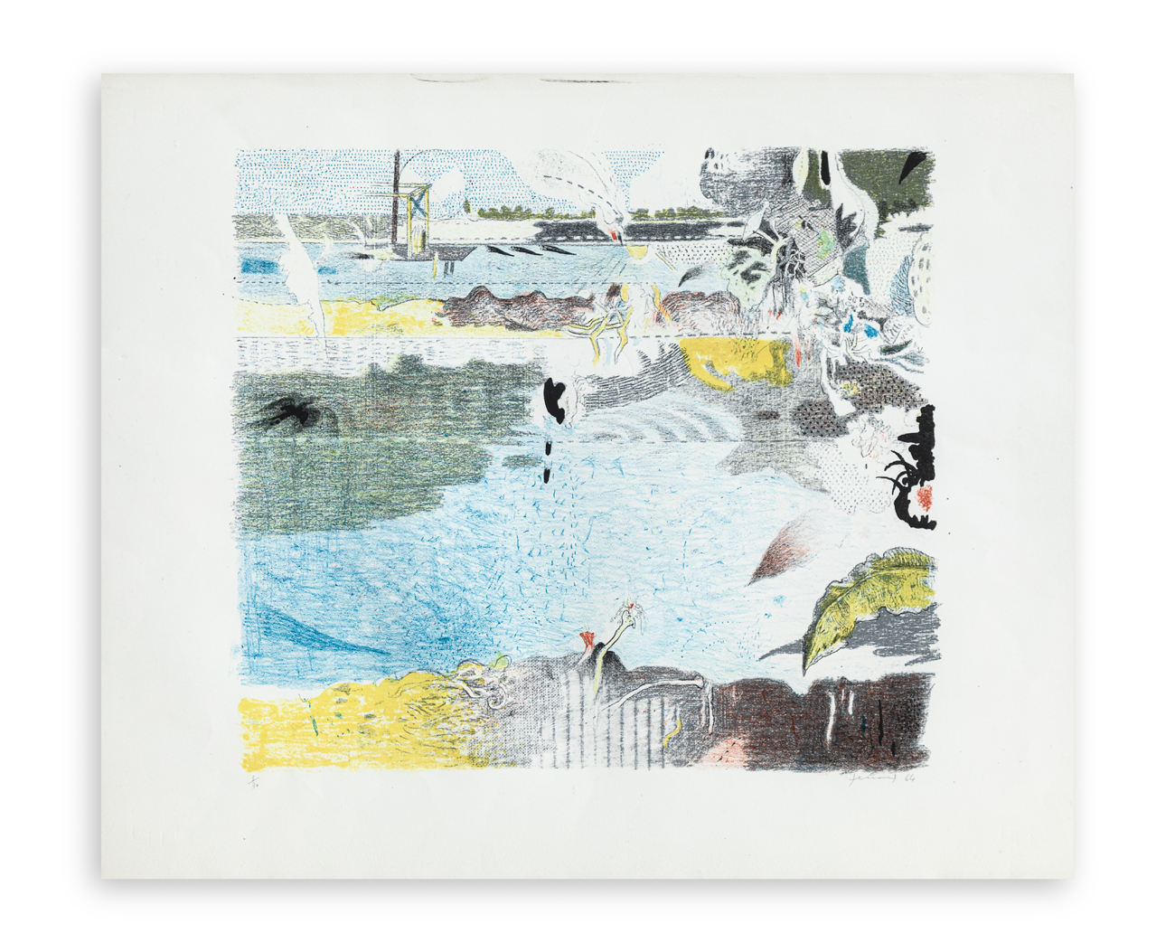 GIANFRANCO FERRONI (1927-2001) - Racconto del lago I, 1964