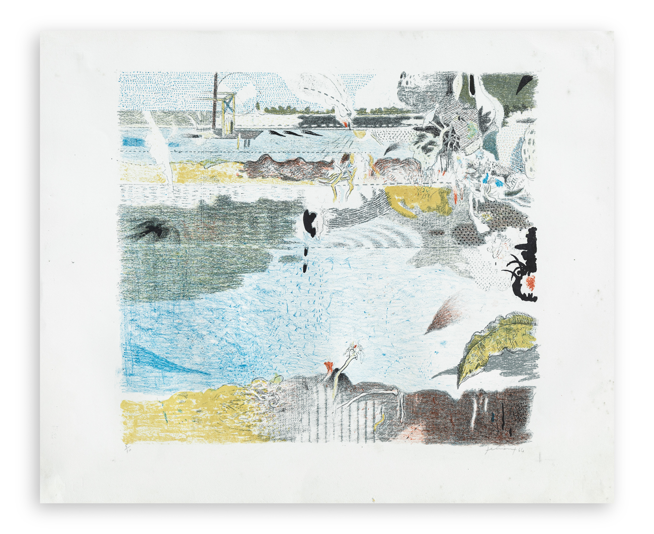 GIANFRANCO FERRONI (1927-2001) - Racconto del lago I, 1964