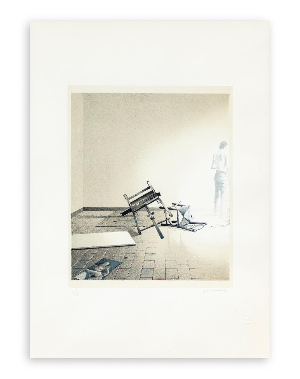 GIANFRANCO FERRONI (1927-2001) - Ambiente sconvolto I, 1976