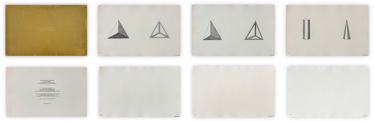 MARIO CEROLI (1938) - Le idee direttrici - La divina proporzione, 1972
