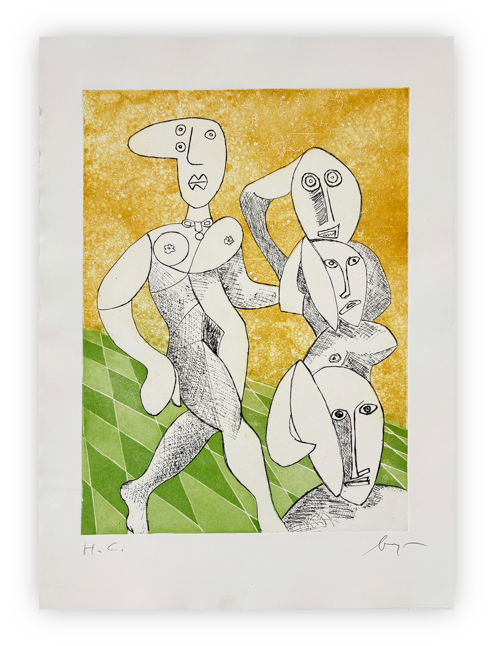 ENRICO BAJ (1924-2003) - Studio per Demoiselles d'Avignon, 1970
