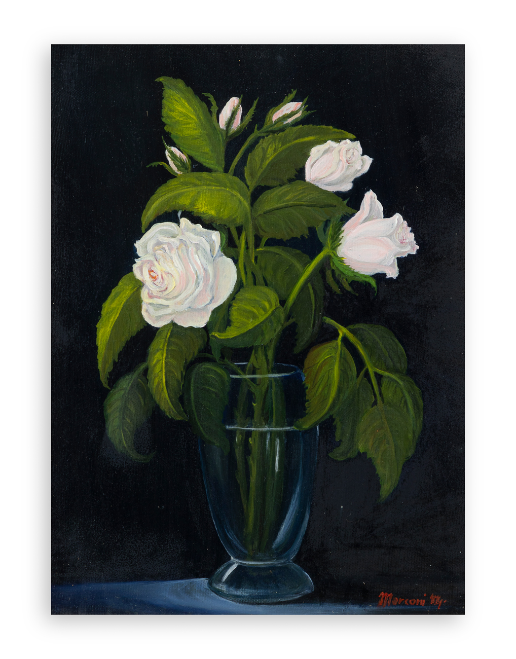 MARIA GRAZIA MARCONI - Rosa con boccioli, 2002