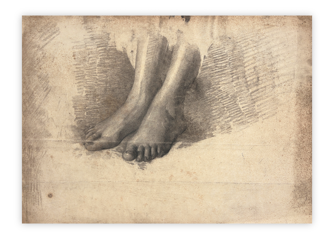 GIOVANNI GUARLOTTI (1869-1954) - Studio di piedi