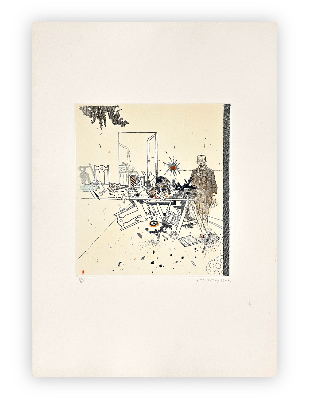 GIANFRANCO FERRONI (1927-2001) - La stanza ritrovata II, 1966-1970