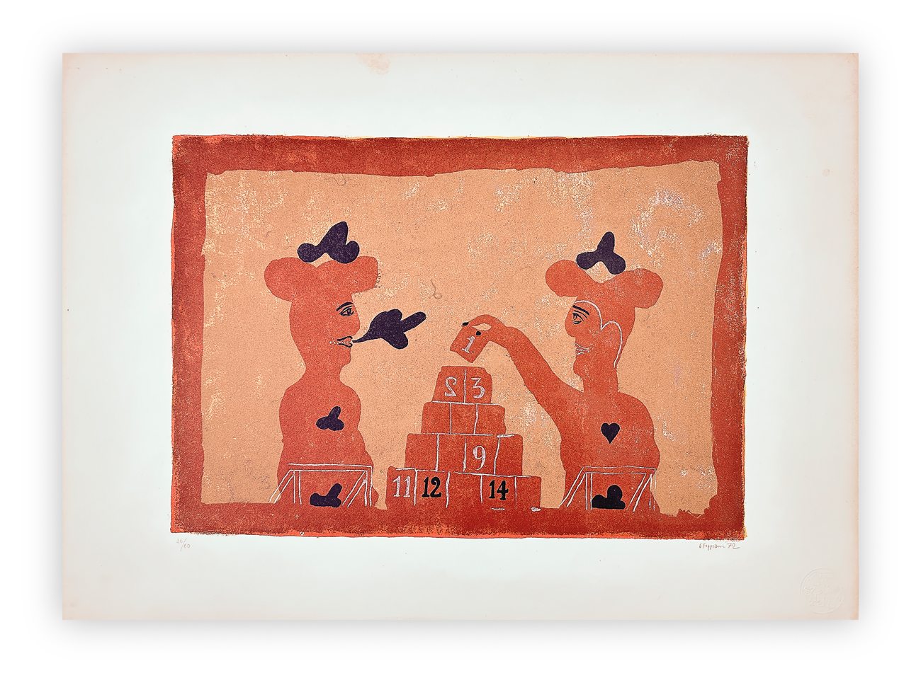 GUSTAVO FOPPIANI (1925-1986) - Senza Titolo, 1972