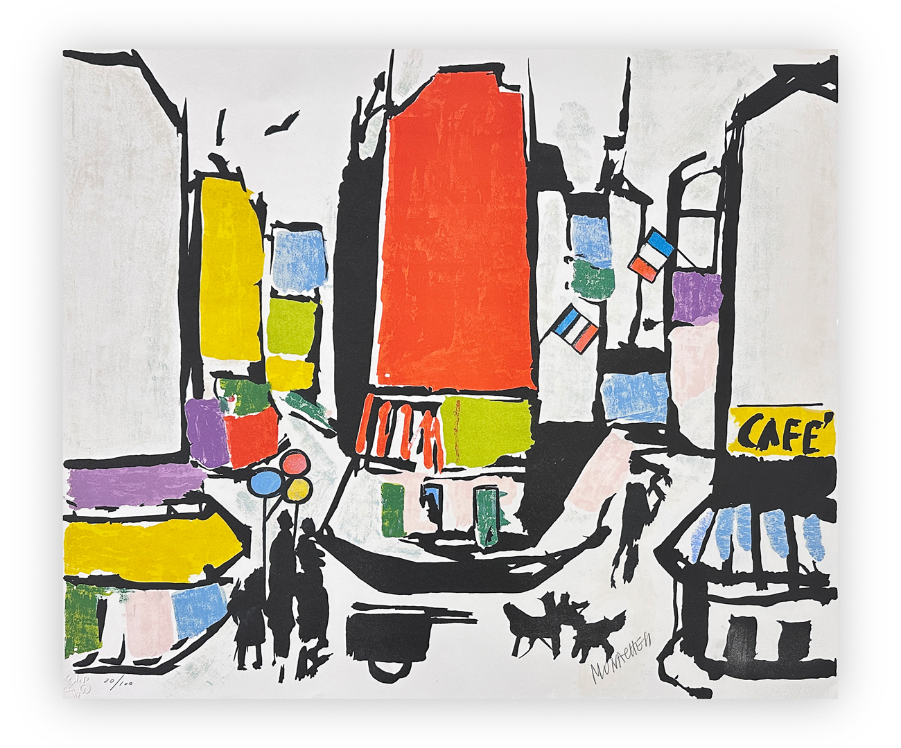 SANTE MONACHESI (1910-1991) - Senza Titolo (Muri di Parigi)