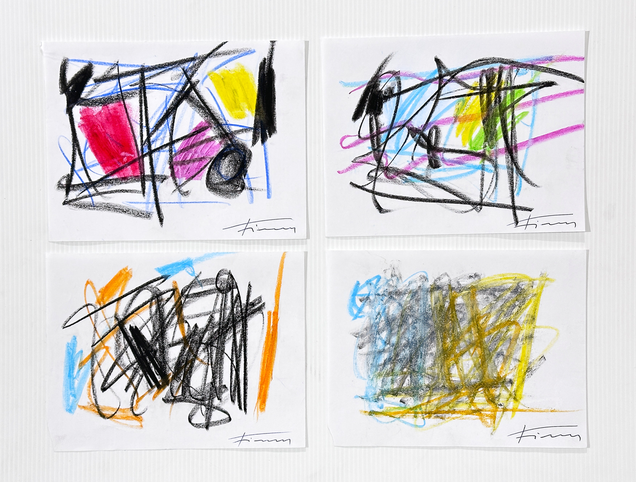 JAMES FIERAMOSCA (1949) - Lotto unico di 4 opere: