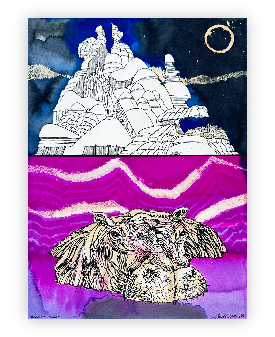 VALERIANO TRUBBIANI (1937-2020) - Paesaggio lunare, 1984