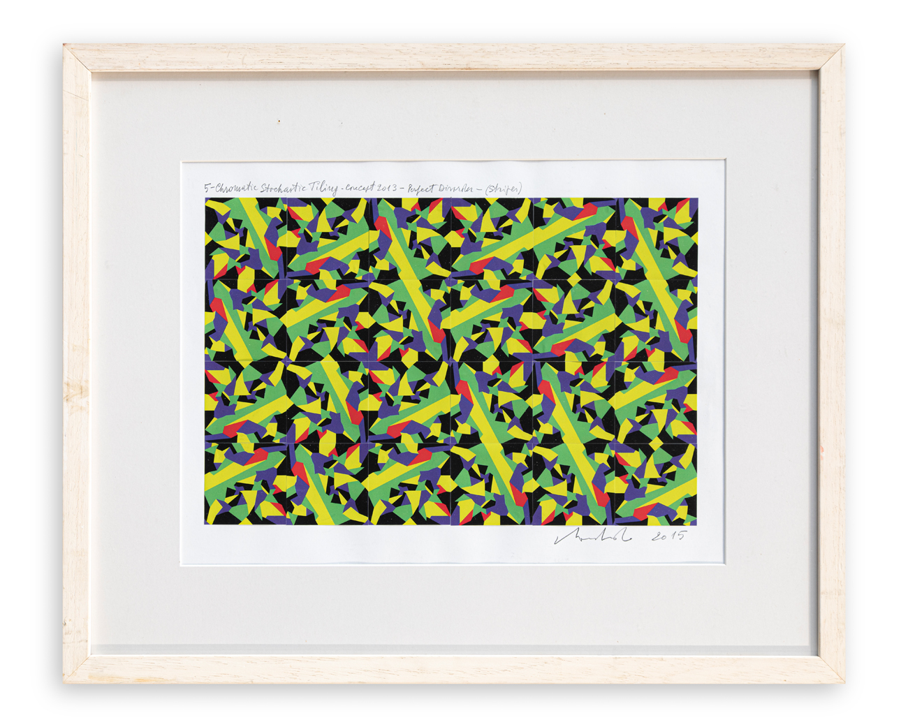 SERGIO LOMBARDO (1939) - 5 - chromatic stochatic tiling concept 2013 - Project.., 2015