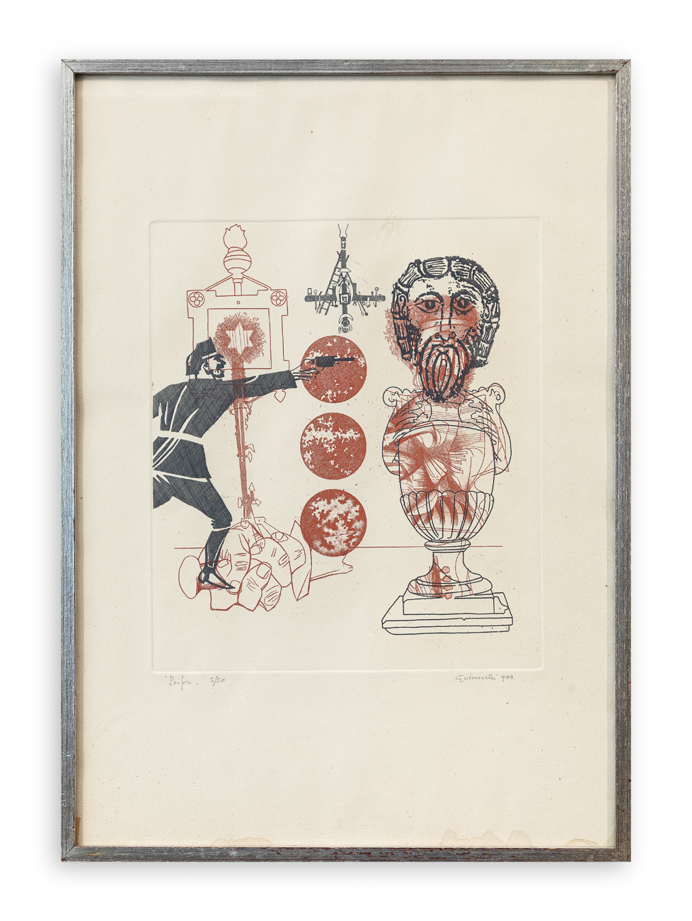 GIUSEPPE GUERRESCHI (1929-1985) - Profeta, 1969