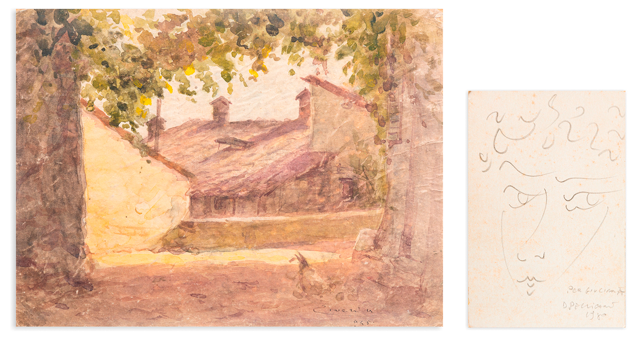 AUTORI VARI (UMBERTO ZIVERI E DOMENICO PELLICANO) - Lotto unico di 2 opere