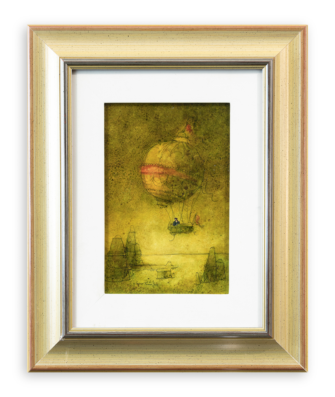 GIANNI BRUNI (1935-1995) - Una mongolfiera nella sera, 1979