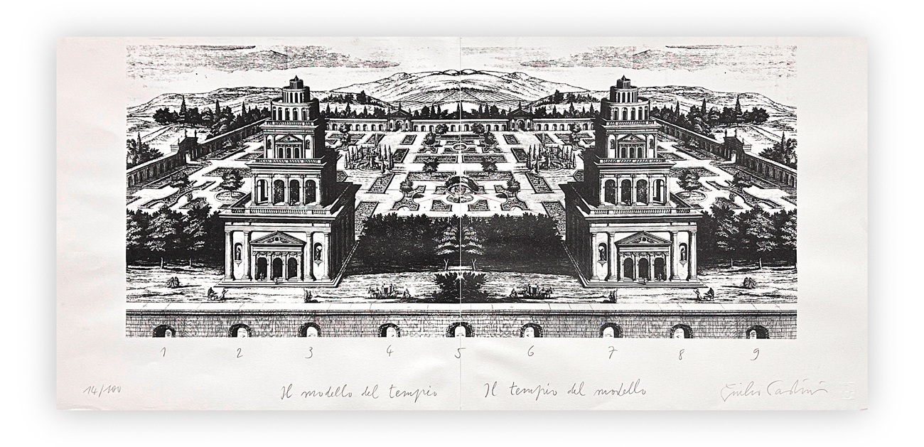 GIULIO PAOLINI (1940) - Il modello del tempio / il tempio del modello, 1986