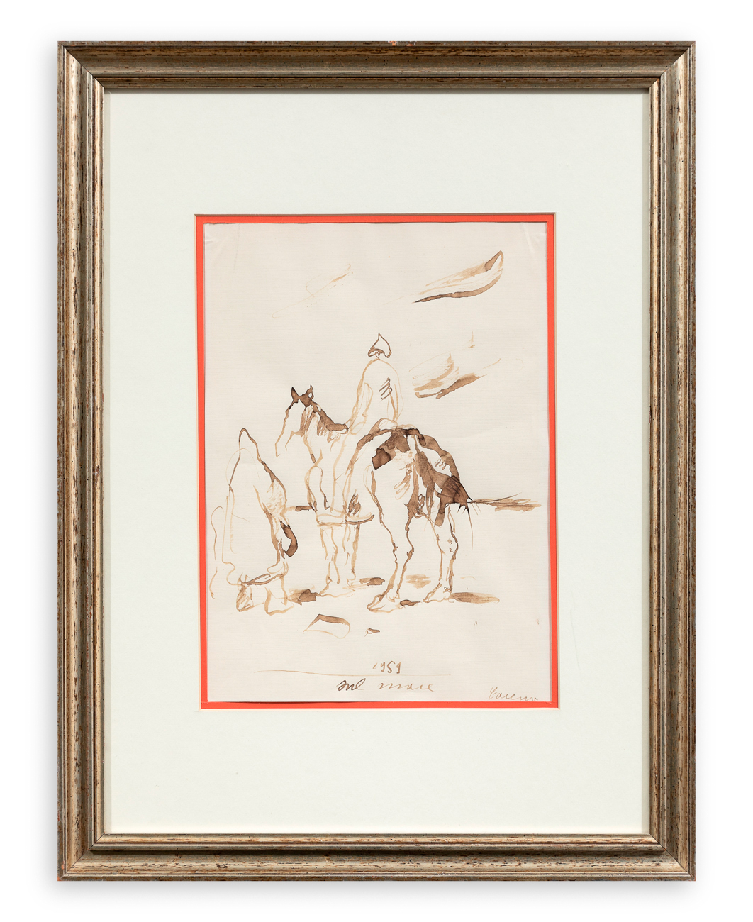 FELICE CARENA (1879-1966) - Sul mare, 1959