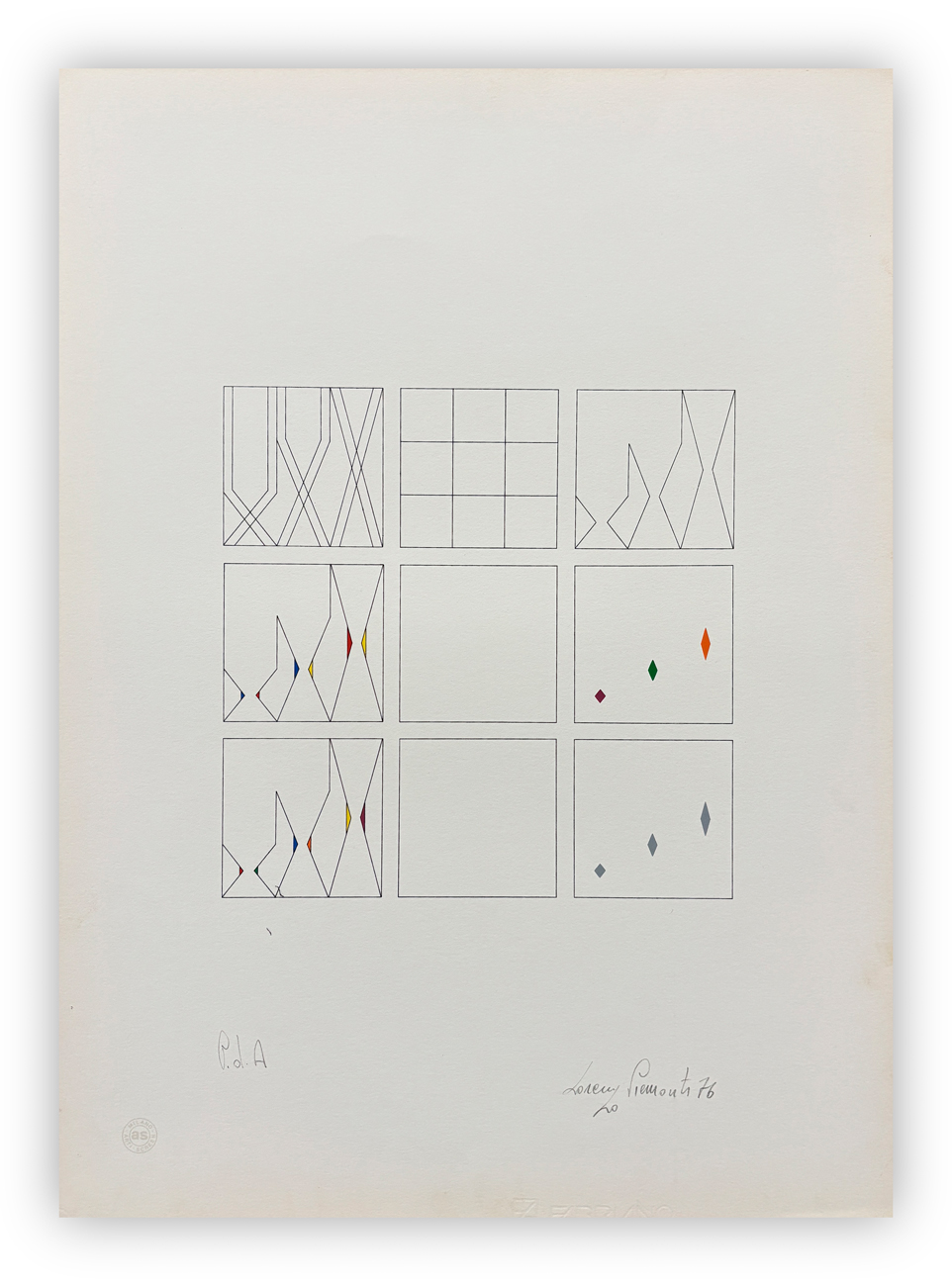 LORENZO PIEMONTI (1935-2015) - Senza Titolo, 1976
