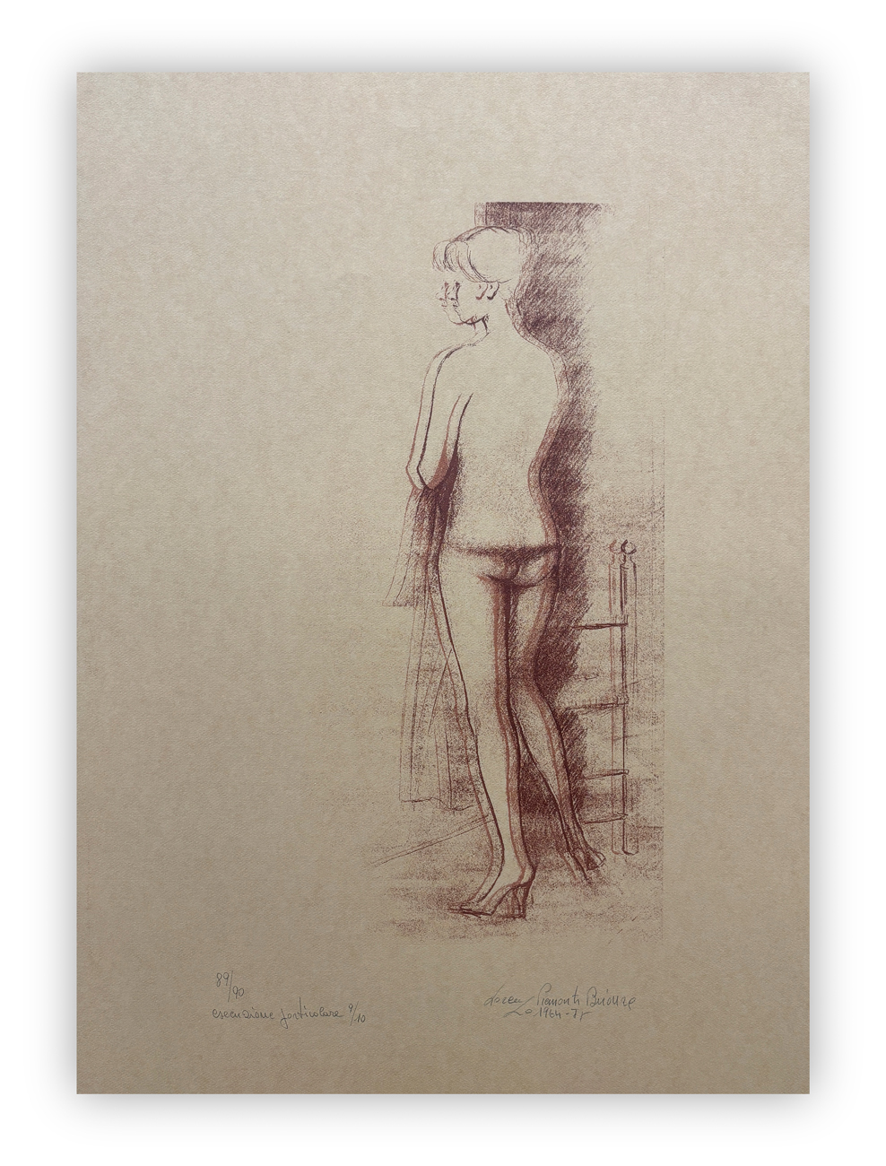 LORENZO PIEMONTI (1935-2015) - Nudo di donna, 1964-78
