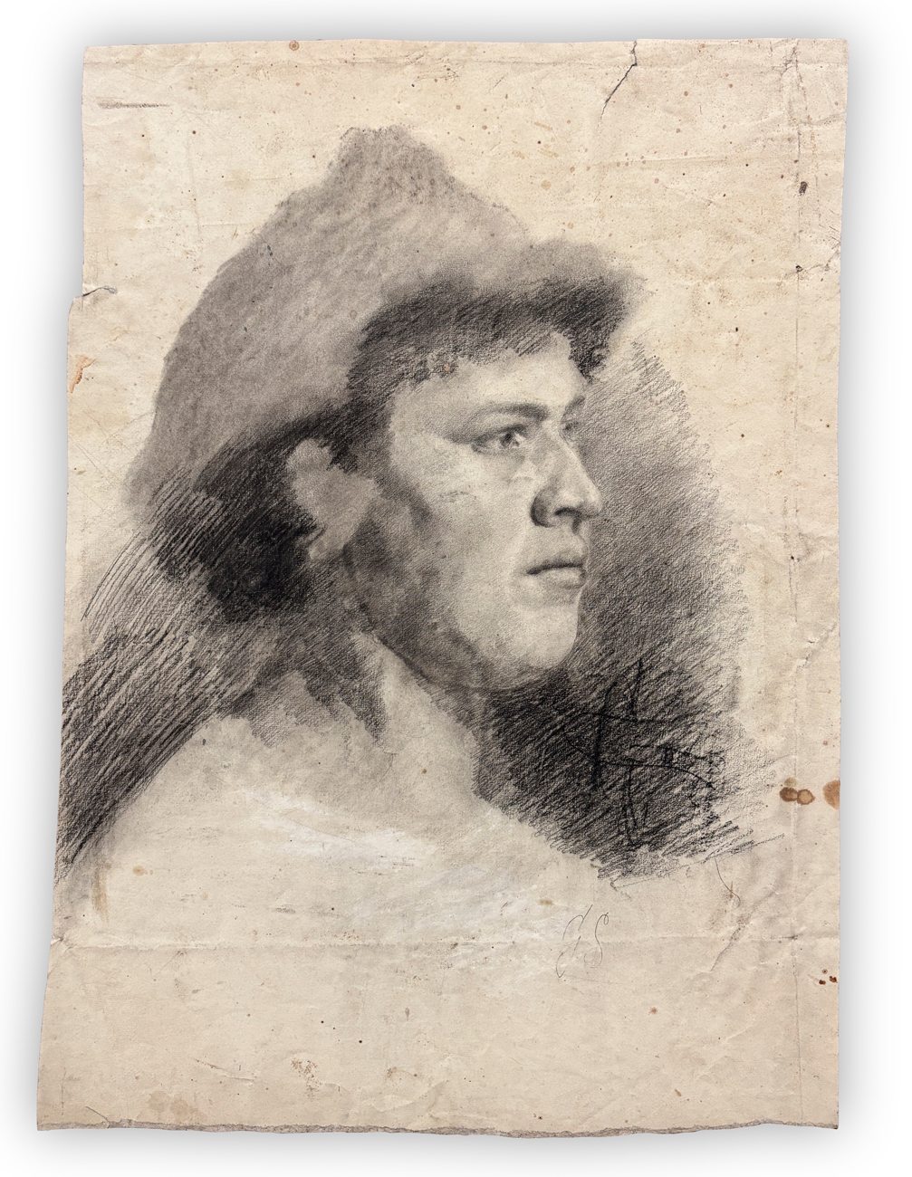 GIOVANNI GUARLOTTI (1869-1954) - Profilo di donna