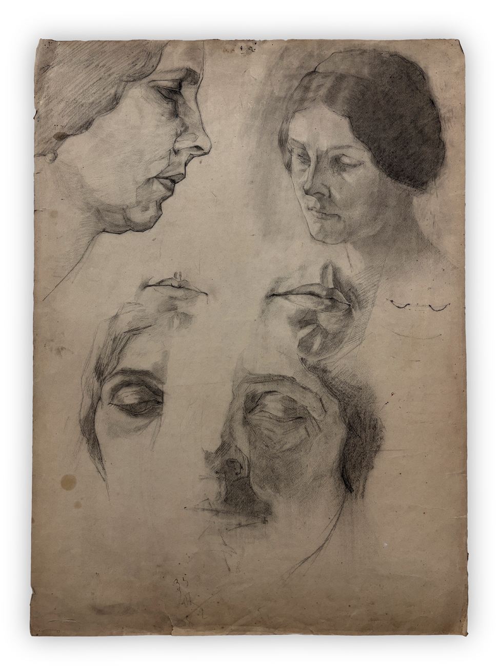 GIOVANNI GUARLOTTI (1869-1954) - Studio di teste