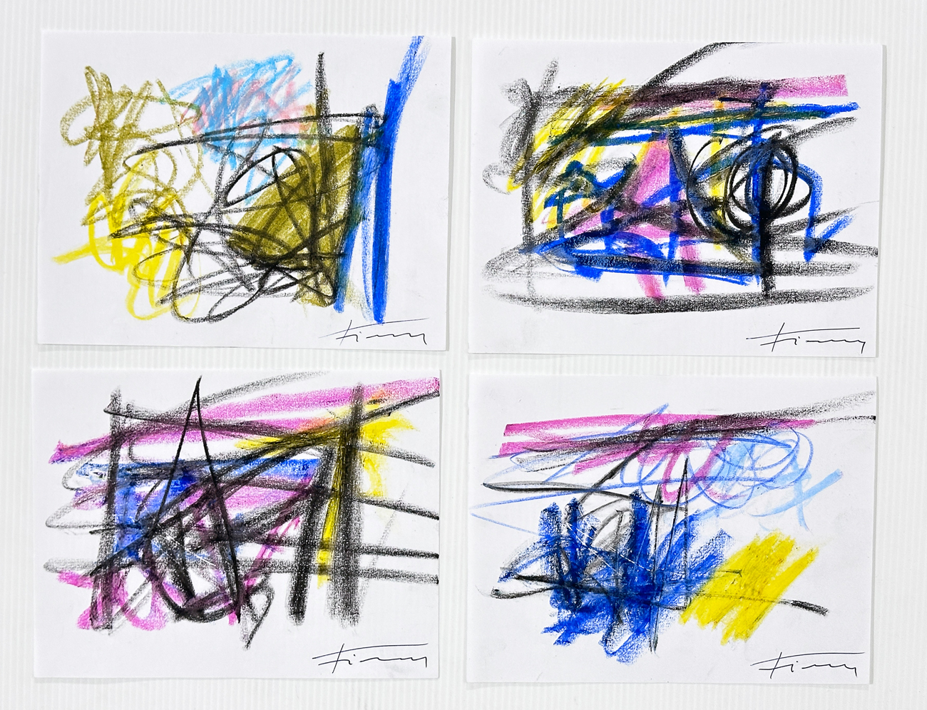 JAMES FIERAMOSCA (1949) - Lotto unico di 4 opere: