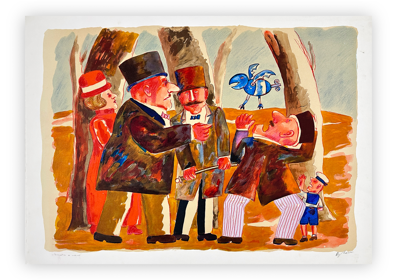 FRANZ BORGHESE (1941-2005) - Senza Titolo