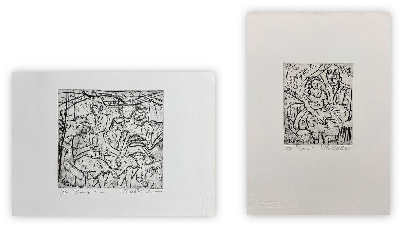 LUCA MARIA PATELLA (1934-2023) - Lotto unico di 2 incisioni