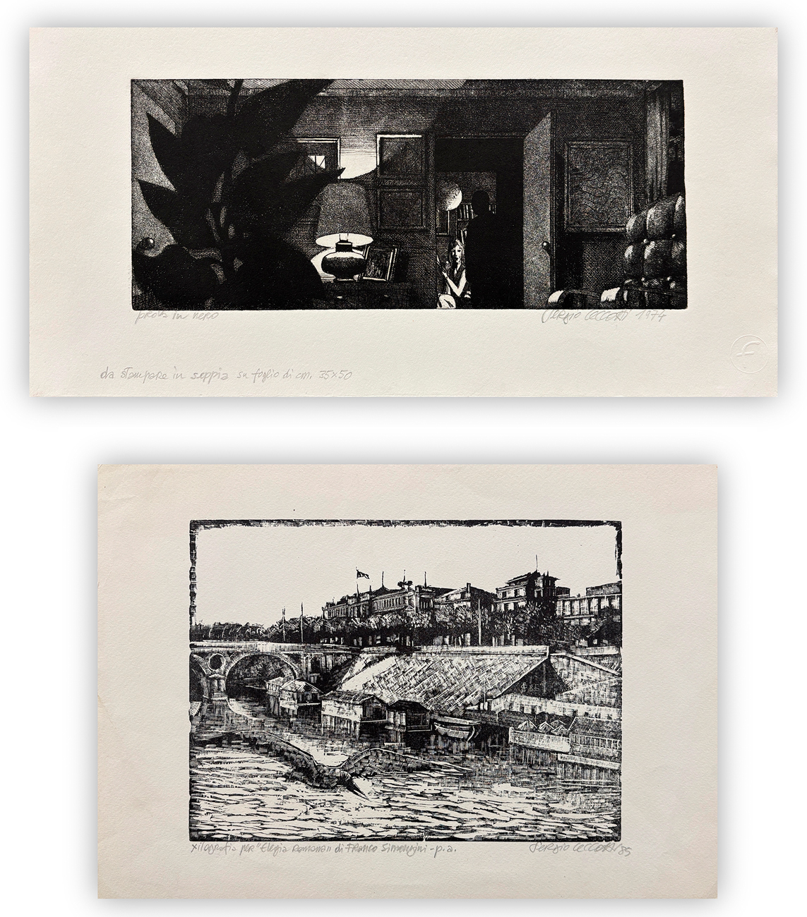 SERGIO CECCOTTI (1935) - Lotto unico di 2 opere