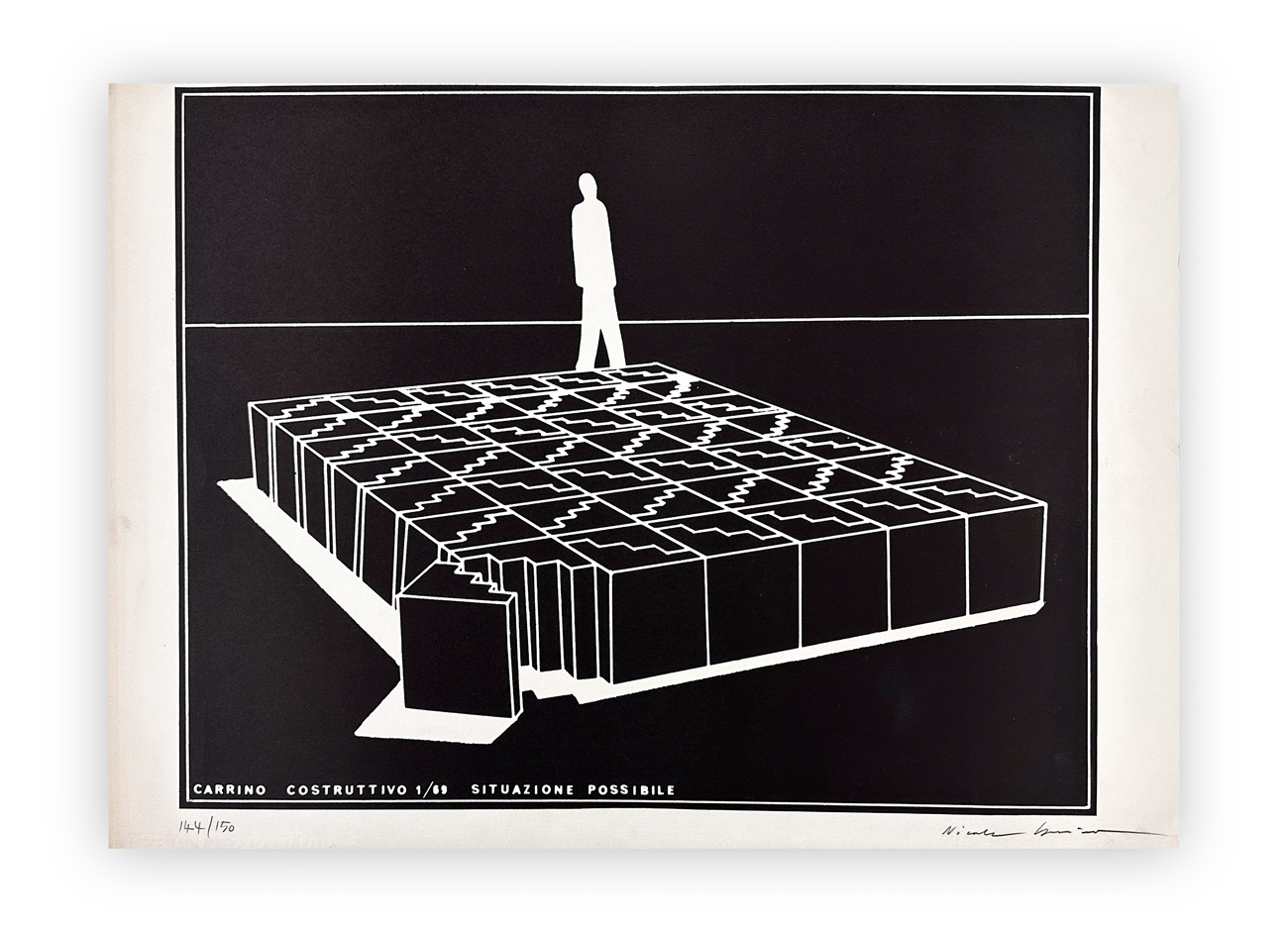 NICOLA CARRINO (1932-2018) - Costruttivo 1/69. Situazione possibile
