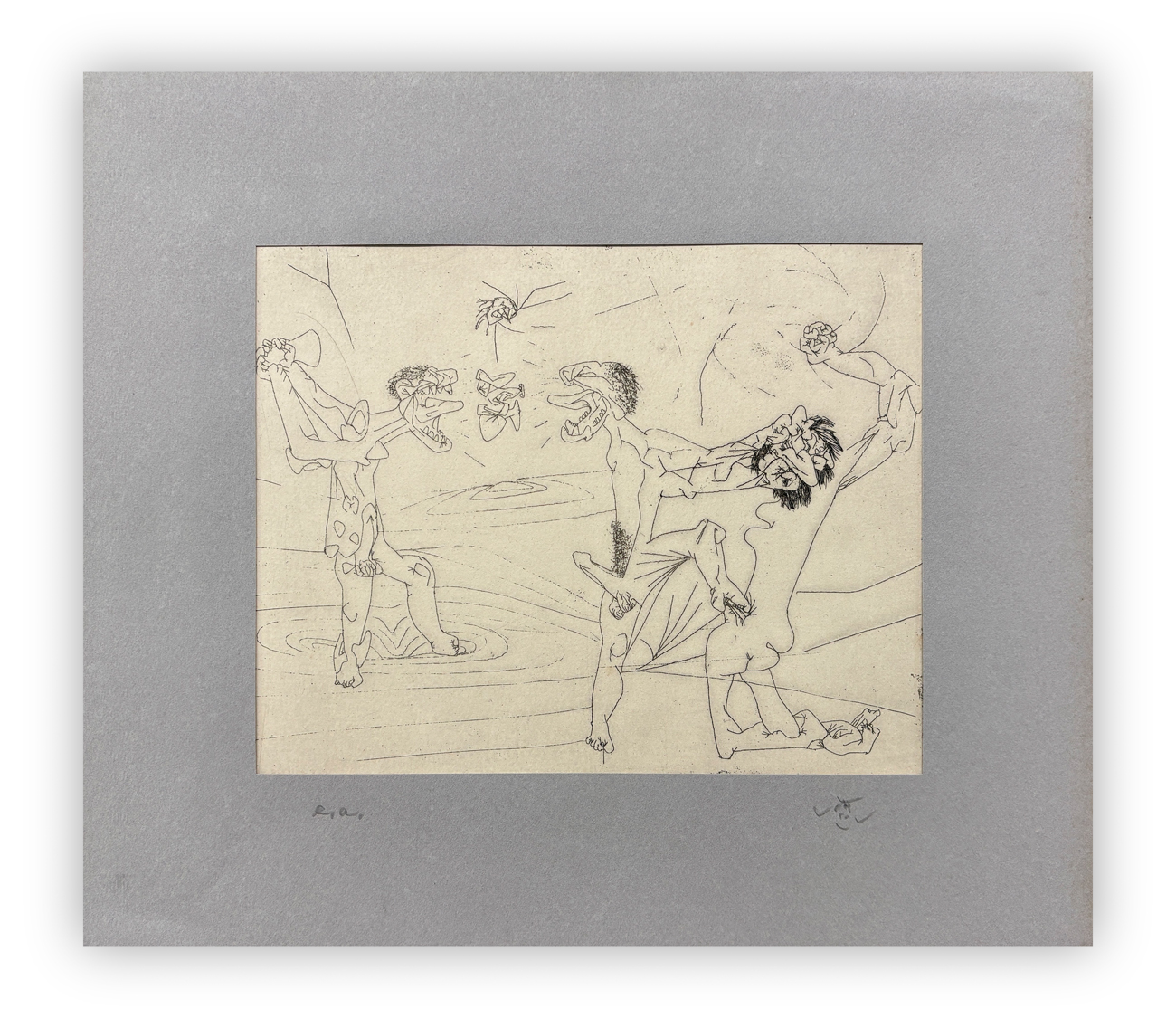 ROBERTO SEBASTIAN MATTA (1911-2002) - Senza Titolo (The new school), 1980