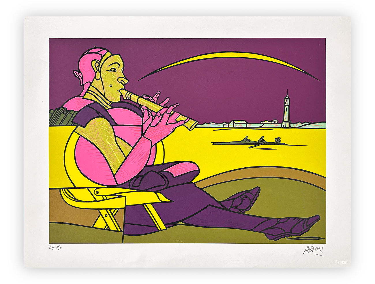 VALERIO ADAMI (1935) - Senza Titolo